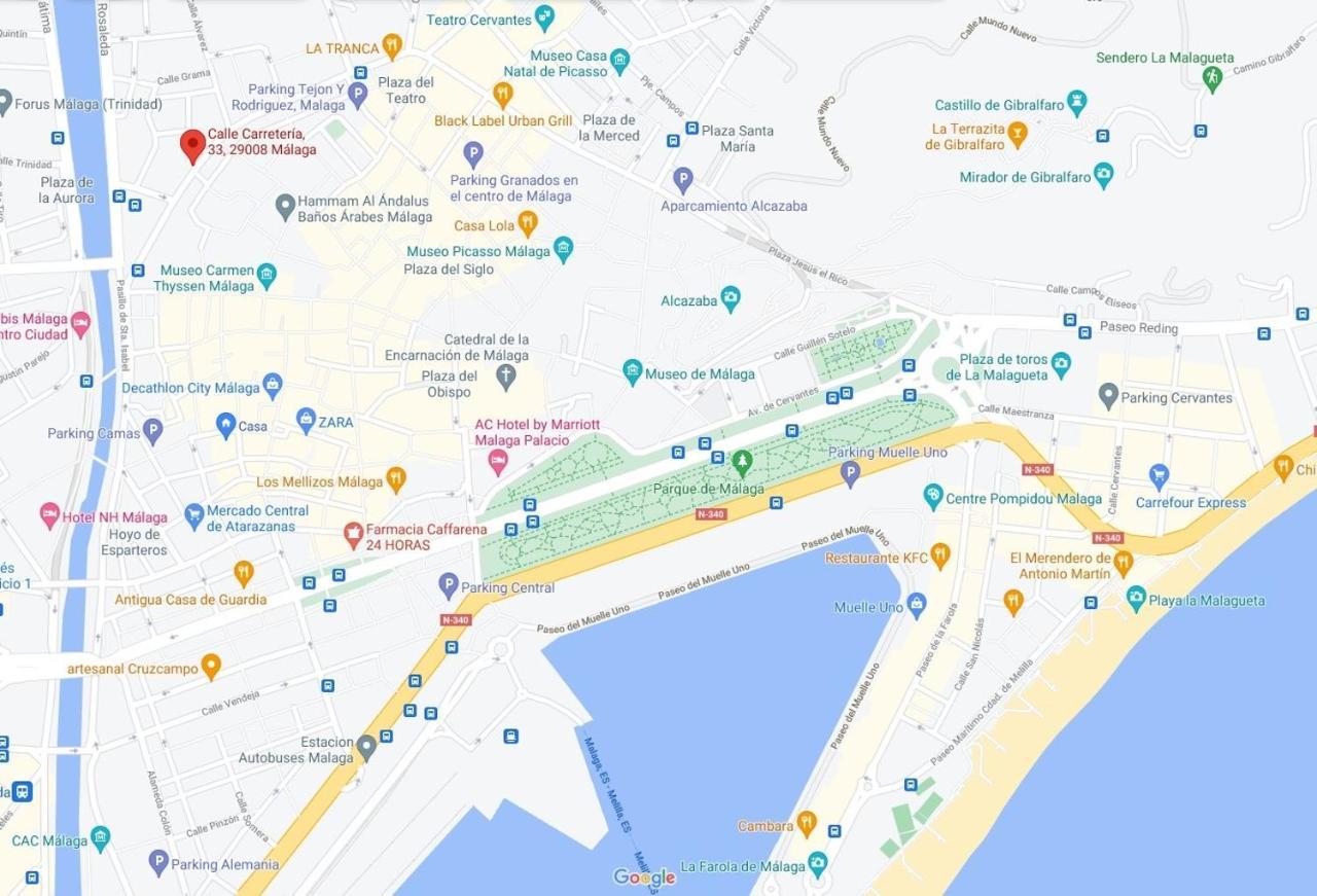 Marinac33 Precioso Apartamento Con Piscina En El Centro De Malaga Apartman Kültér fotó